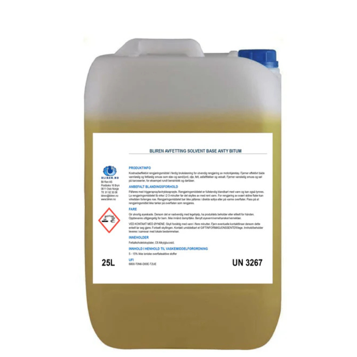 Bliren Avfetting Solvent Base Anty Bitum